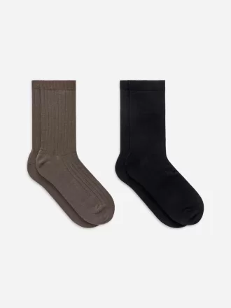 2er-Set Socken aus Seidenmischung