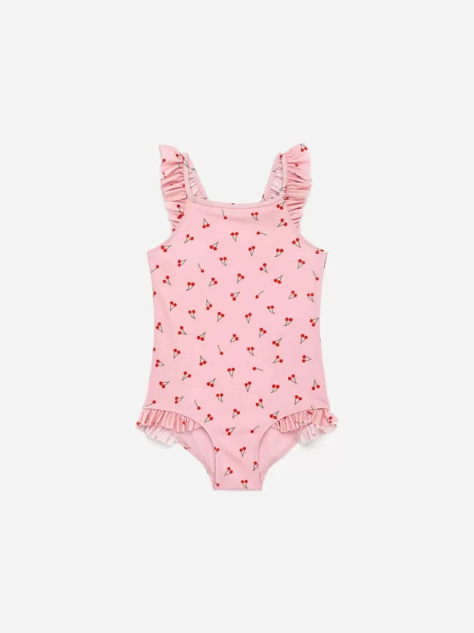 Badeanzug mit Rüschendetail Badeanzug mit Rüschendetail