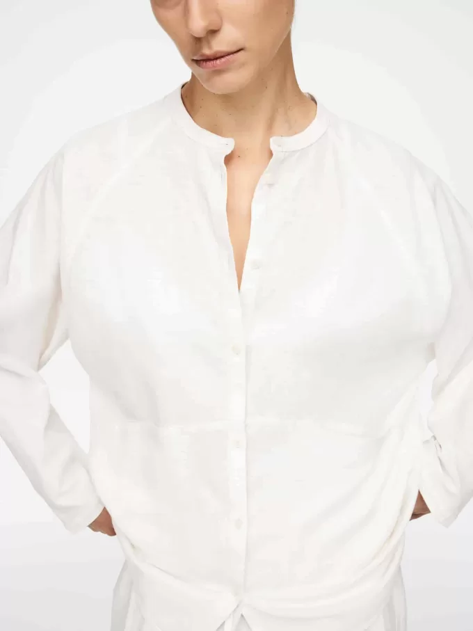 Baumwoll-Leinen-Hemd Baumwoll-Leinen-Hemd