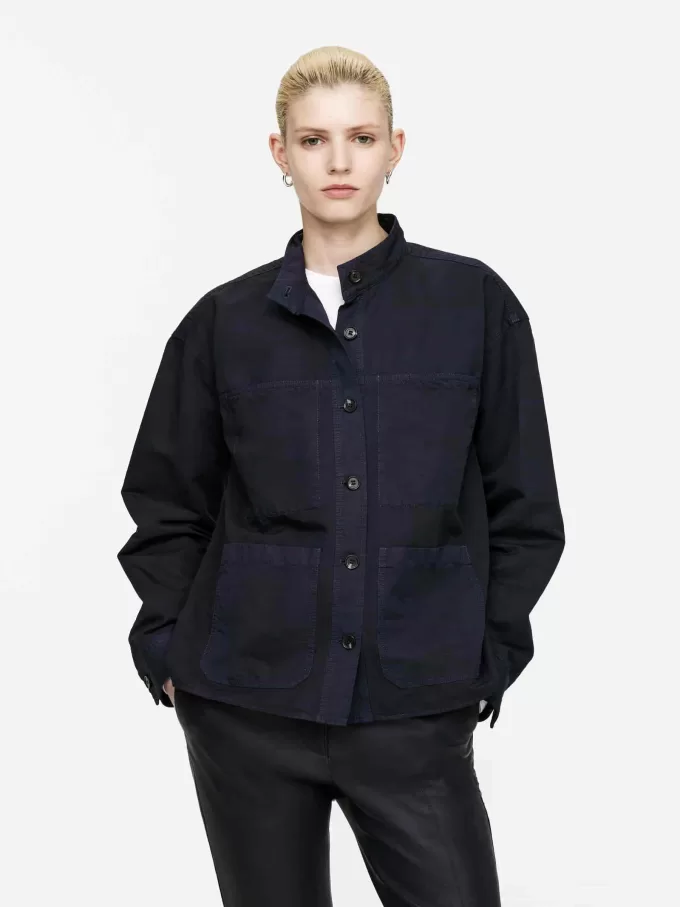 Baumwoll-Leinen-Overshirt Baumwoll-Leinen-Overshirt