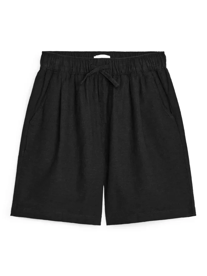 Baumwoll-Leinen-Shorts Baumwoll-Leinen-Shorts