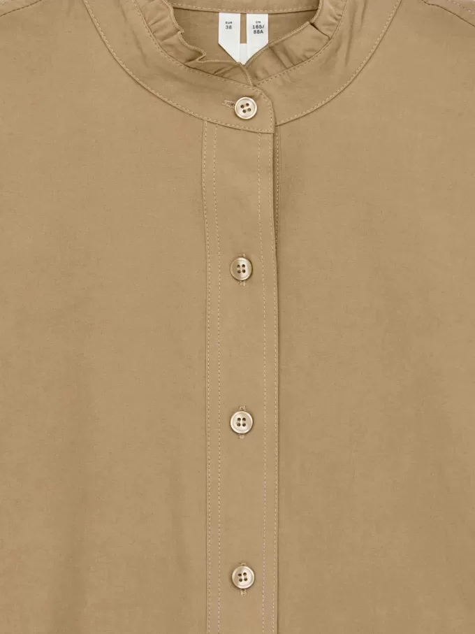 Baumwollkleid mit Rüschendetail Baumwollkleid mit Rüschendetail