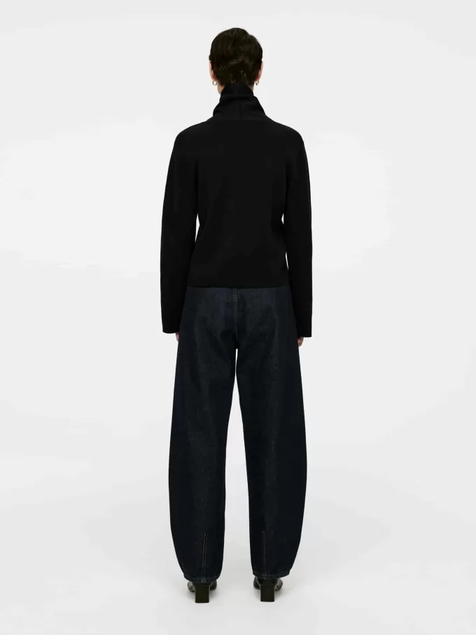 Baumwollpullover mit Stehkragen Baumwollpullover mit Stehkragen