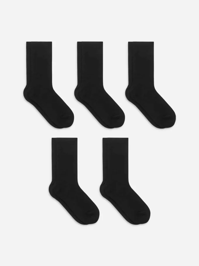 Baumwollrippsocken im 5er-Set Baumwollrippsocken im 5er-Set