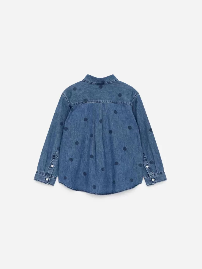 Bedrucktes Jeanshemd Bedrucktes Jeanshemd