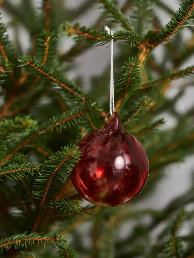 Bemalte Glaskugeln im 2er-Set Bemalte Glaskugeln im 2er-Set