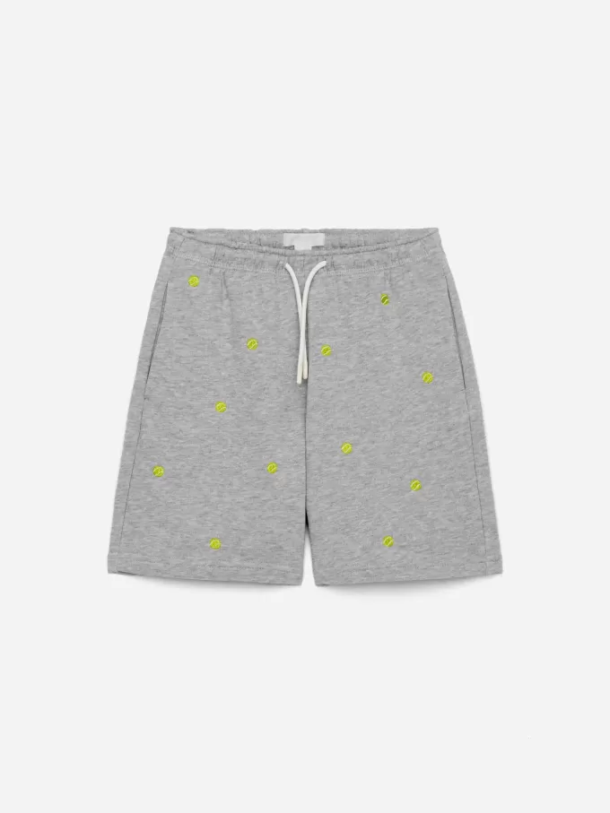 Bestickte Sweatshorts Bestickte Sweatshorts