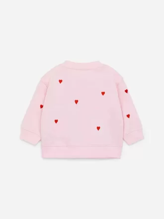 Besticktes Baumwoll-Sweatshirt