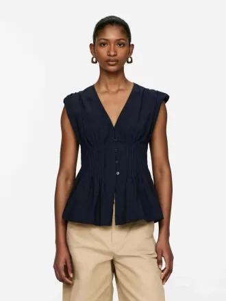 Biesenoberteil mit Blasensaum