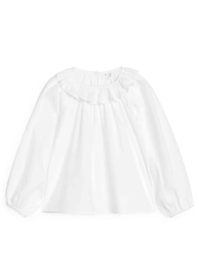 Bluse mit Rüschenkragen Bluse mit Rüschenkragen