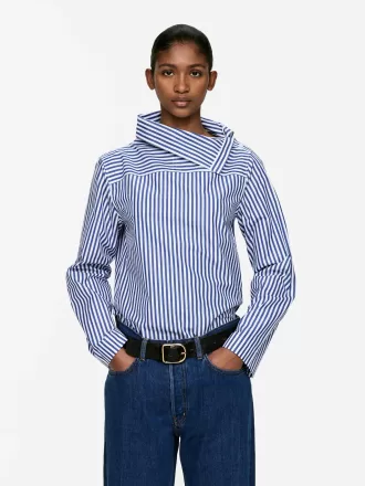 Bluse mit Umschlagkragen