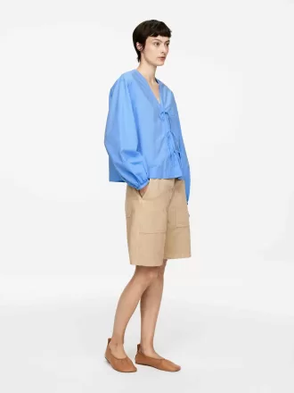 Bluse zum Binden vorn