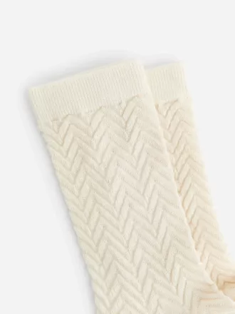 Chevron-Socken aus Baumwolle