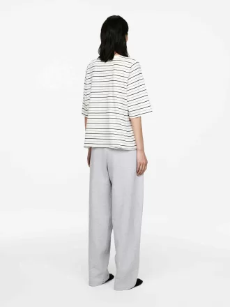 Drapiertes Baumwoll-T-Shirt