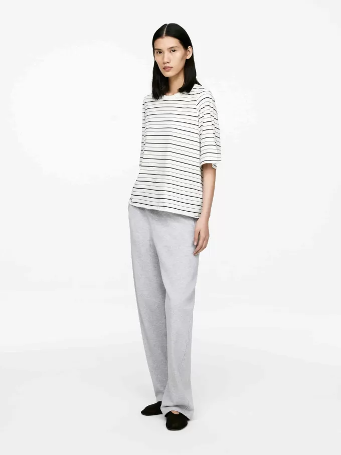 Drapiertes Baumwoll-T-Shirt Drapiertes Baumwoll-T-Shirt