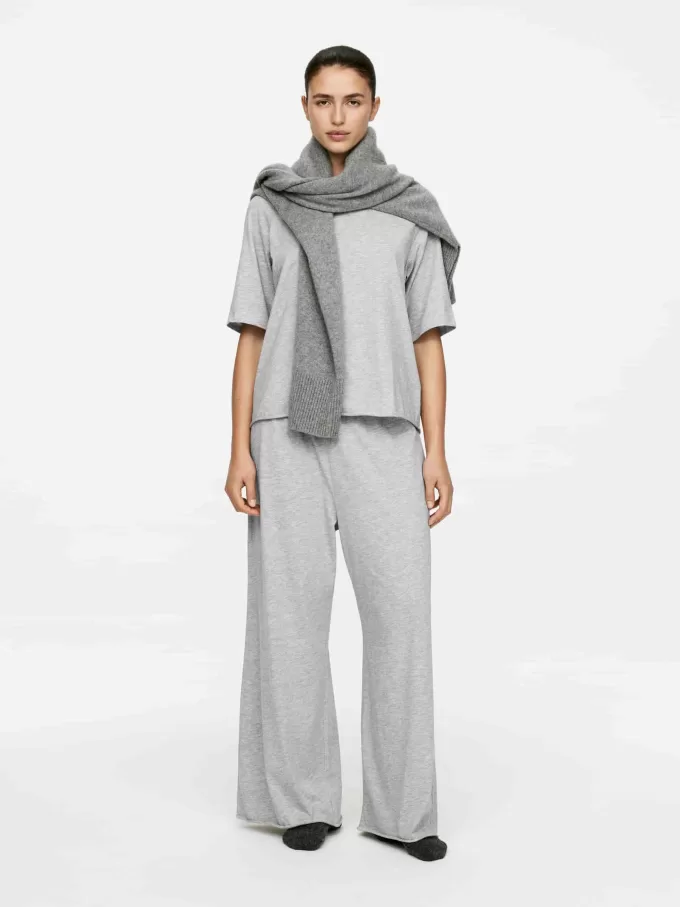 Drapiertes Baumwoll-T-Shirt Drapiertes Baumwoll-T-Shirt