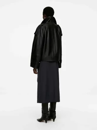 Faltenrock aus Wollmischung