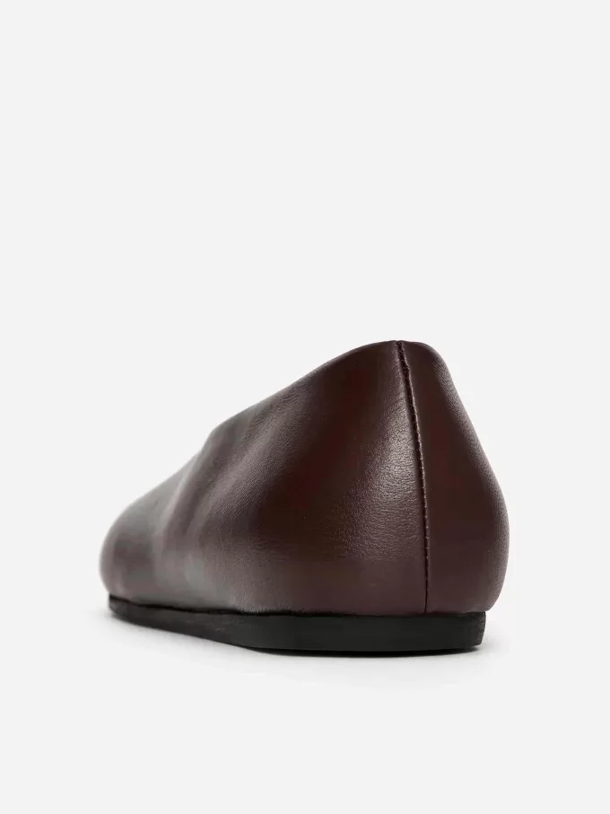 Flache Lederschuhe Flache Lederschuhe