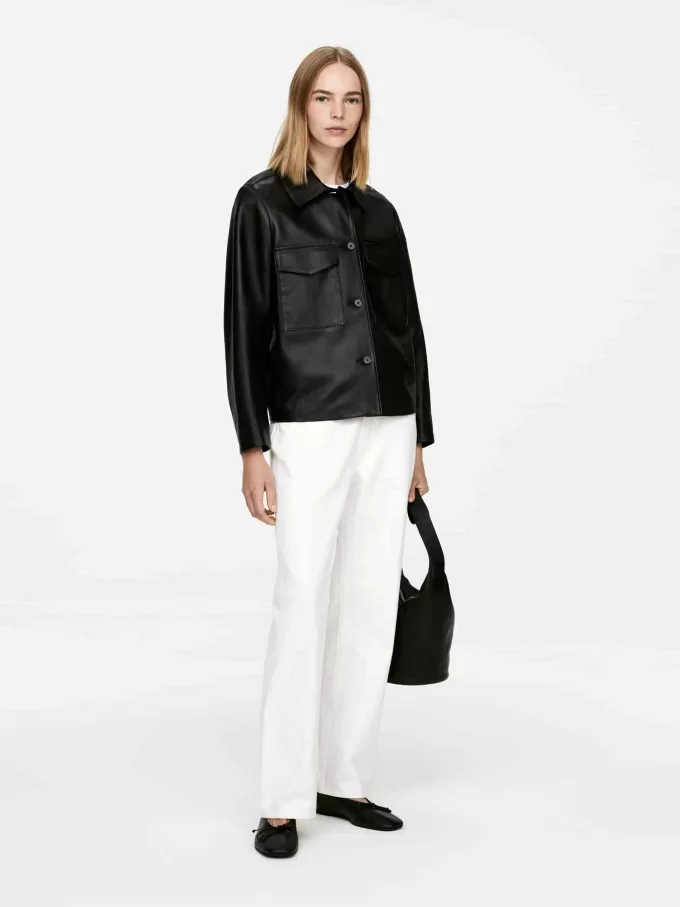 Gefütterte Lederjacke Gefütterte Lederjacke