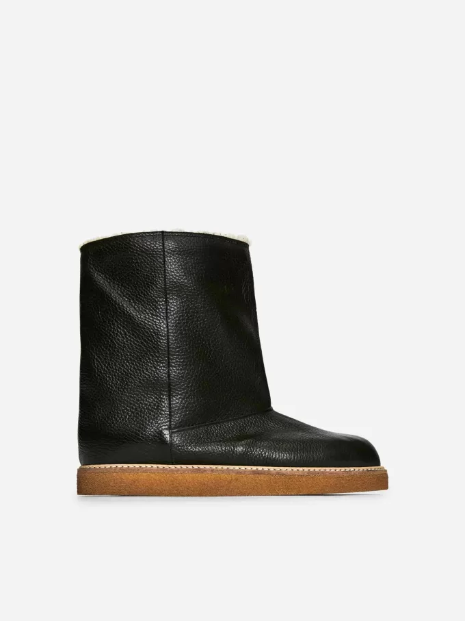 Gefütterte Lederstiefel Gefütterte Lederstiefel