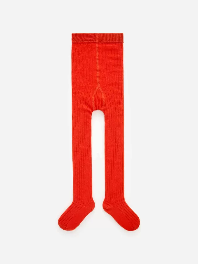 Gerippte Baumwollstrumpfhose Gerippte Baumwollstrumpfhose