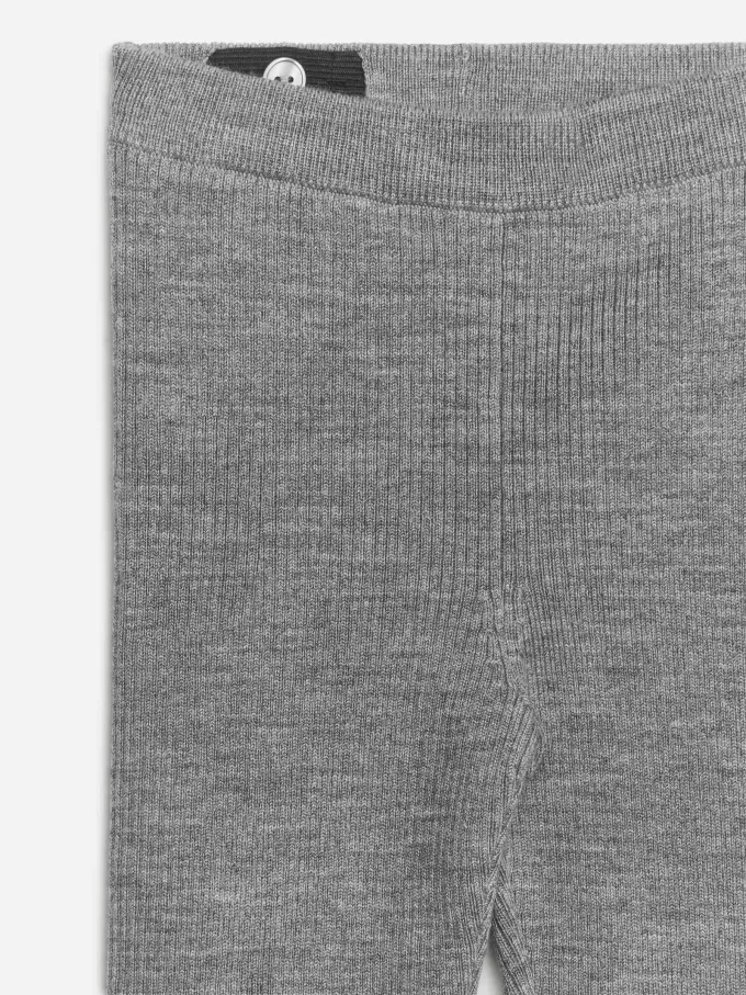 Gerippte Leggings aus Wollmischung Gerippte Leggings aus Wollmischung