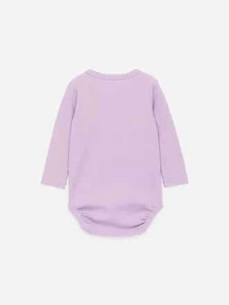 Gerippter Langarm-Body