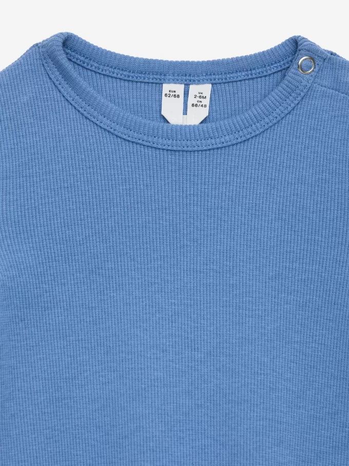 Gerippter Langarm-Body Gerippter Langarm-Body