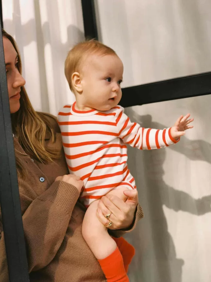 Gerippter Langarm-Body Gerippter Langarm-Body