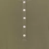 Geripptes Henley-Top Geripptes Henley-Top