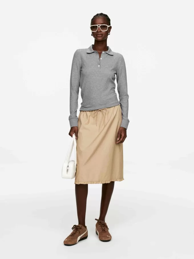 Geripptes Poloshirt Geripptes Poloshirt