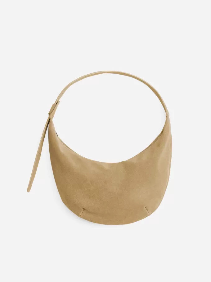 Geschwungene Wildledertasche Geschwungene Wildledertasche