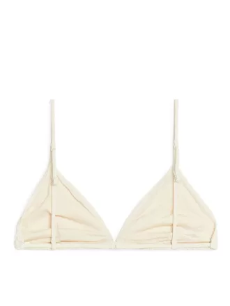 Gesmoktes Bikinioberteil