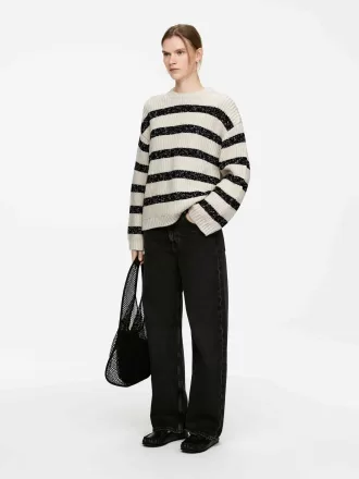 Gestrickter Baumwollpullover