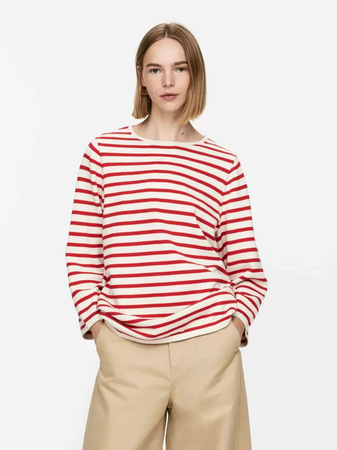 Gestrickter Baumwollpullover Gestrickter Baumwollpullover