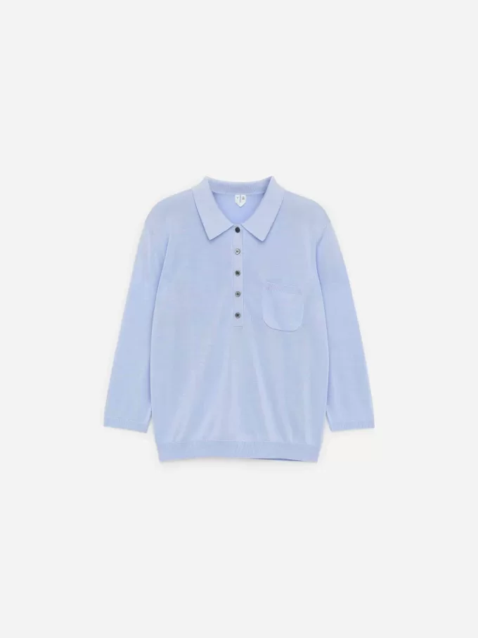 Gestricktes Poloshirt Gestricktes Poloshirt