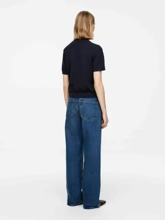 Gestricktes T-Shirt aus Merinowolle