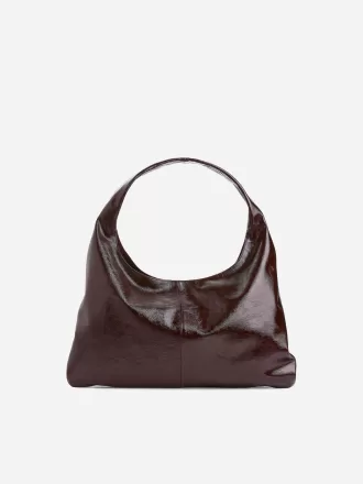 Glänzende Ledertasche