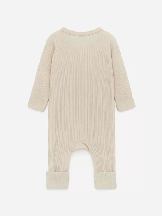 Glattgerippter Pyjama für Neugeborene Glattgerippter Pyjama für Neugeborene