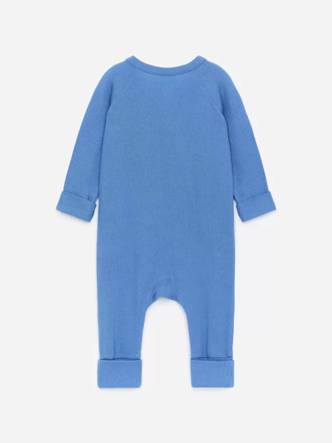 Glattgerippter Pyjama für Neugeborene Glattgerippter Pyjama für Neugeborene