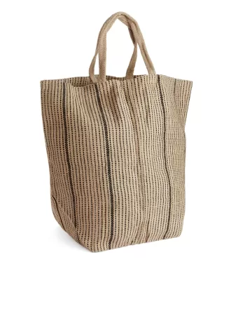 Große Jute-Tragetasche