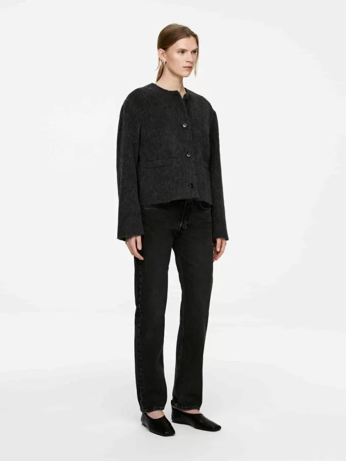 Jacke aus gebürsteter Wollmischung Jacke aus gebürsteter Wollmischung