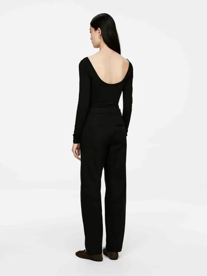 Jersey-Oberteil mit U-Ausschnitt Jersey-Oberteil mit U-Ausschnitt