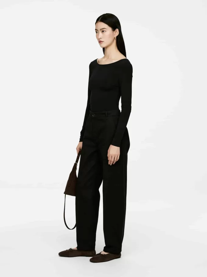 Jersey-Oberteil mit U-Ausschnitt Jersey-Oberteil mit U-Ausschnitt