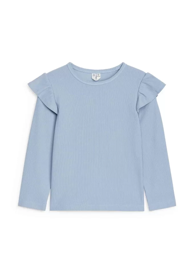 Jersey-Top mit Rüschen Jersey-Top mit Rüschen