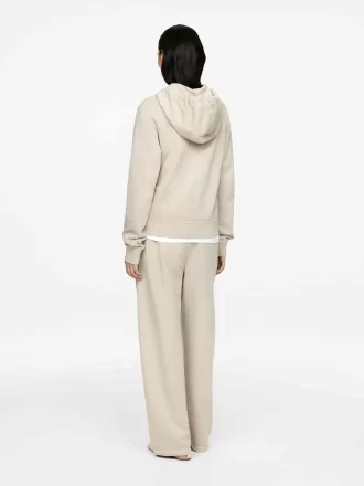 Kapuzenpullover aus Baumwolle mit halbem Reißverschluss Kapuzenpullover aus Baumwolle mit halbem Reißverschluss