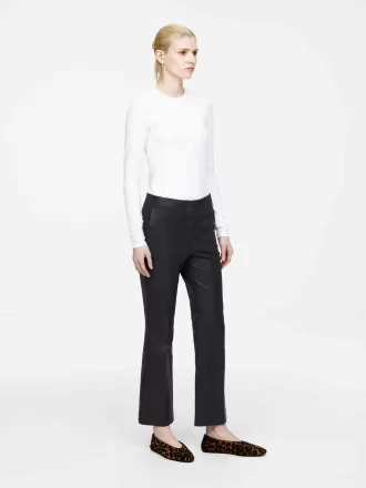 Kick-Flare-Lederhose