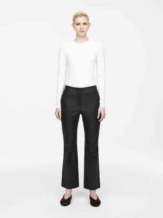 Kick-Flare-Lederhose