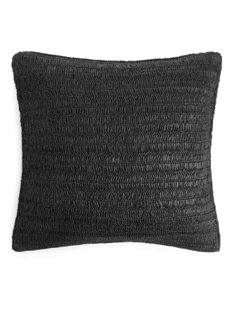 Kissenbezug aus Baststroh, 50 x 50