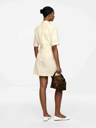 Kleid aus Leinen-Baumwolle